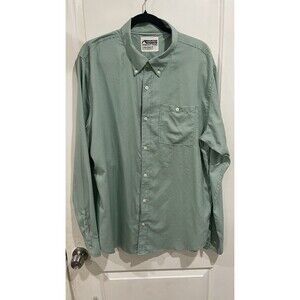 Mountain Khakis Shirt Mens XL Green Check Button Down Long Sleeve Classic Fit